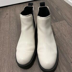 White leather Ugg boots